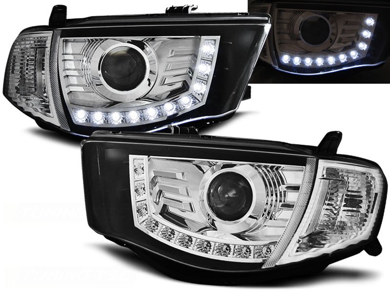 Frontlykter MITSUBISHI L200 2006-2010 DAYLIGHT CHROME