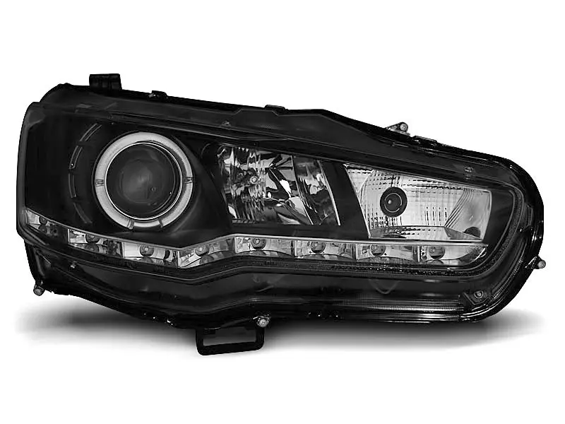 Frontlykter MITSUBISHI LANCER 8 2008~ DAYLIGHT BLACK – bilde 3