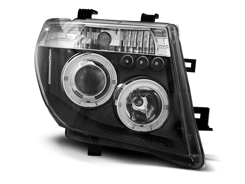 Frontlykter Nissan Navara III (D40) 2005 - 2010 / Nissan Pathfinder III (R51) 2004 - 2010  │ ANGEL EYES BLACK – bilde 3