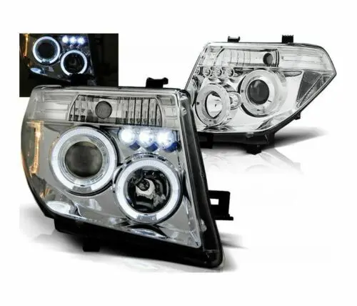 Frontlykter Nissan Navara III (D40) 2005 - 2010 / Nissan Pathfinder III (R51) 2004 - 2010 │ │ ANGEL EYES CHROME