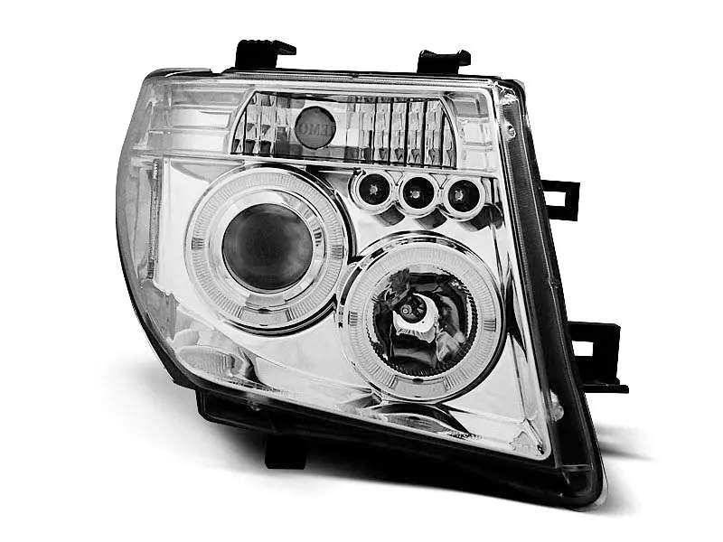 Frontlykter Nissan Navara III (D40) 2005 - 2010 / Nissan Pathfinder III (R51) 2004 - 2010 │ │ ANGEL EYES CHROME – bilde 2