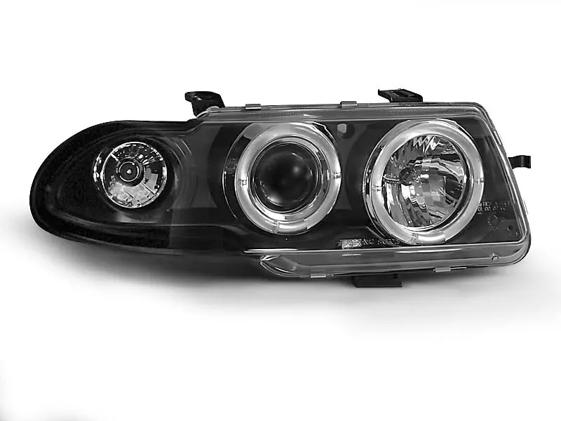 Frontlykter OPEL ASTRA (F) 1994-1997 ANGEL EYES BLACK – bilde 3