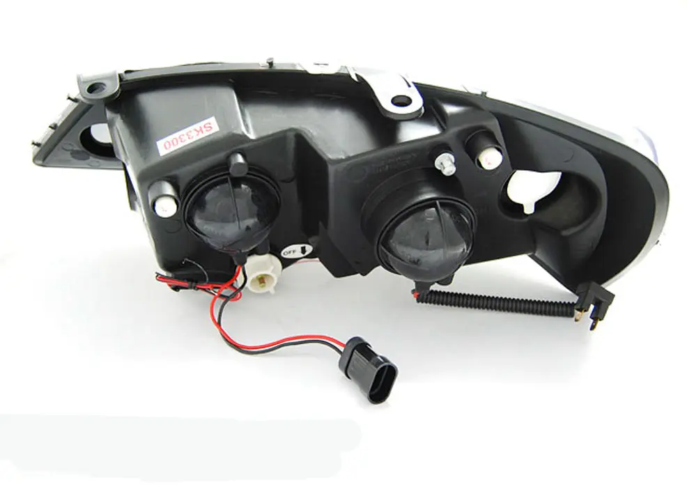 Frontlykter OPEL ASTRA (G) 1997-2004 ANGEL EYES CCFL BLACK – bilde 3