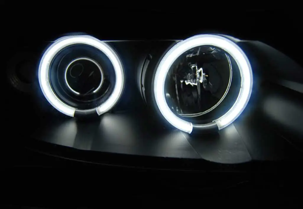 Frontlykter OPEL ASTRA (G) 1997-2004 ANGEL EYES CCFL CHROME – bilde 2