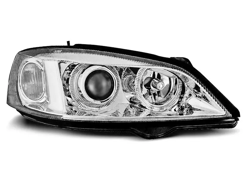 Frontlykter OPEL ASTRA (G) 1997-2004 ANGEL EYES CHROME – bilde 5