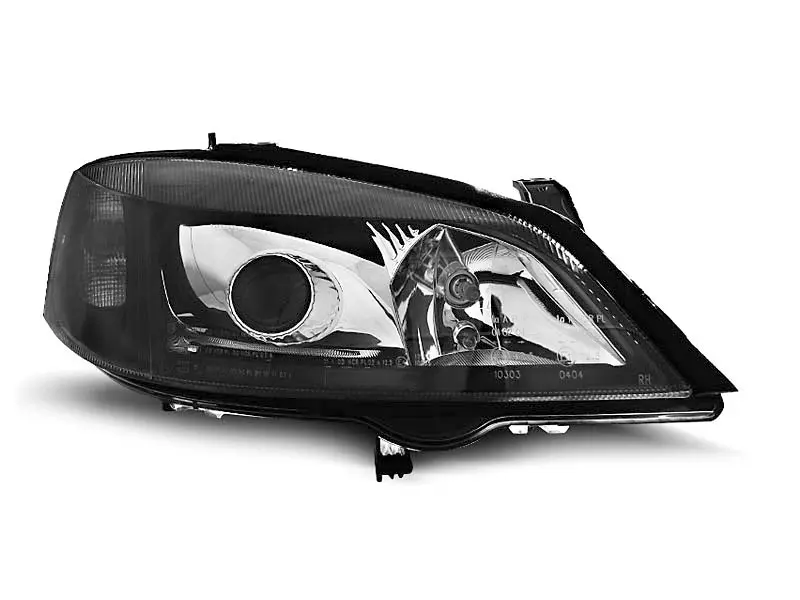 Frontlykter OPEL ASTRA (G) 1997-2004 BLACK H7 – bilde 4