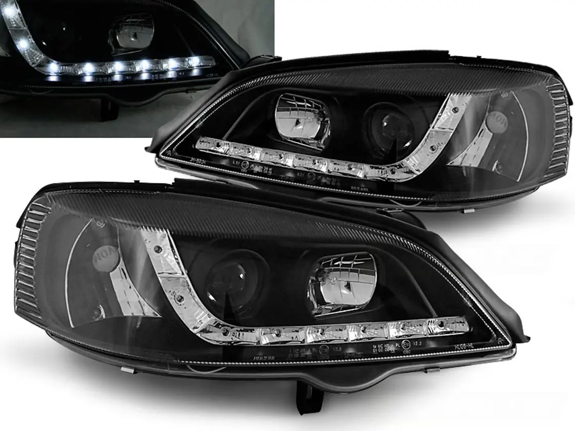 Frontlykter OPEL ASTRA (G) 1997-2004 DAYLIGHT BLACK