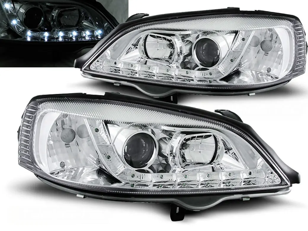 Frontlykter OPEL ASTRA (G) 1997-2004 DAYLIGHT CHROME