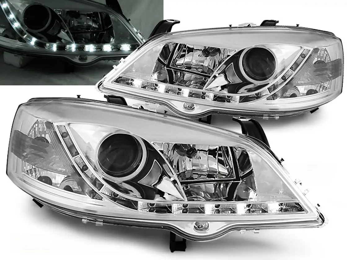 Frontlykter OPEL ASTRA (G) 1997-2004 DAYLIGHT CHROME