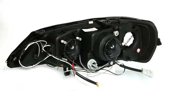Frontlykter OPEL ASTRA (G) 1998-2004 ANGEL EYES BLACK – bilde 4