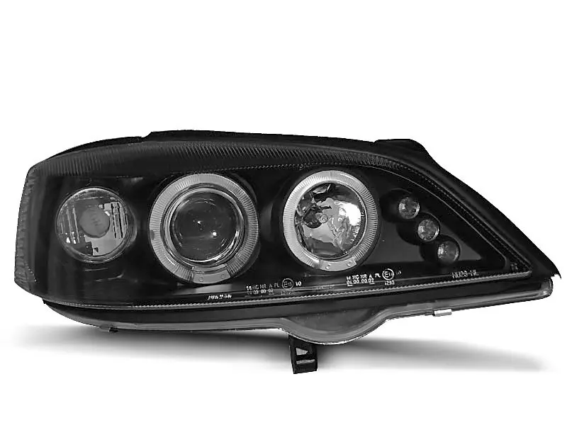 Frontlykter OPEL ASTRA (G) 1998-2004 ANGEL EYES BLACK – bilde 5