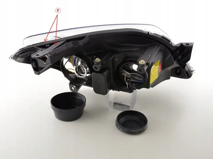 Frontlykter OPEL ASTRA (H) 2004-2009 ANGEL EYES BLACK – bilde 3