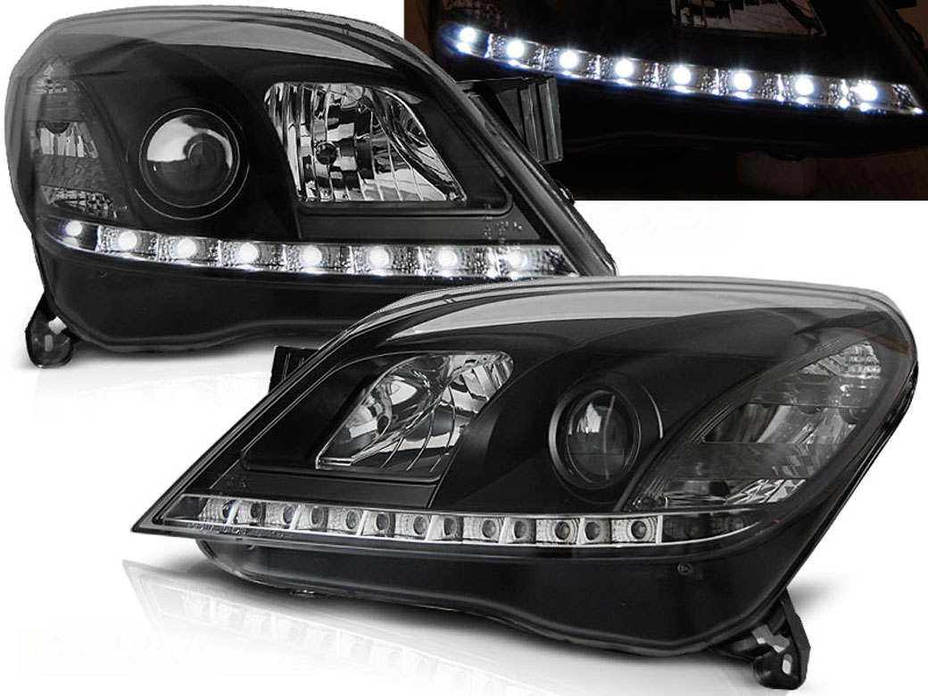 Frontlykter OPEL ASTRA (H) 2004-2009 DAYLIGHT BLACK