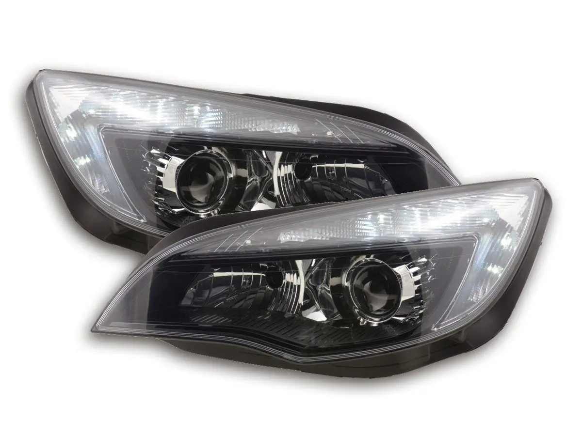 Frontlykter OPEL ASTRA (J) 2010-2012 BLACK TRU DRL – bilde 2