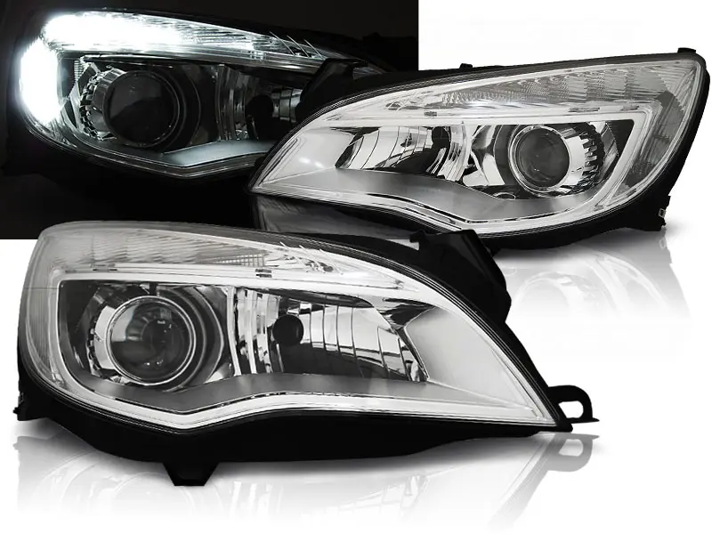 Frontlykter OPEL ASTRA (J) 2010-2012 CHROME TRU DRL