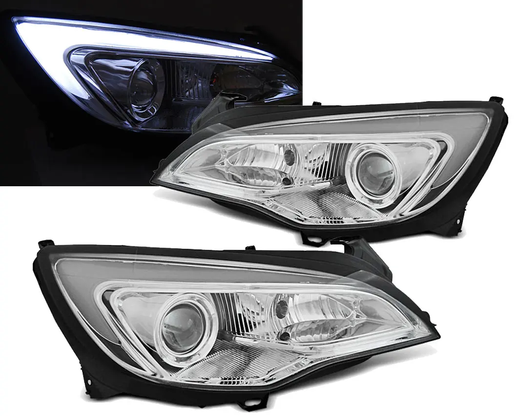 Frontlykter OPEL ASTRA (J) 2010-2015 TUBE LIGHT CHROME