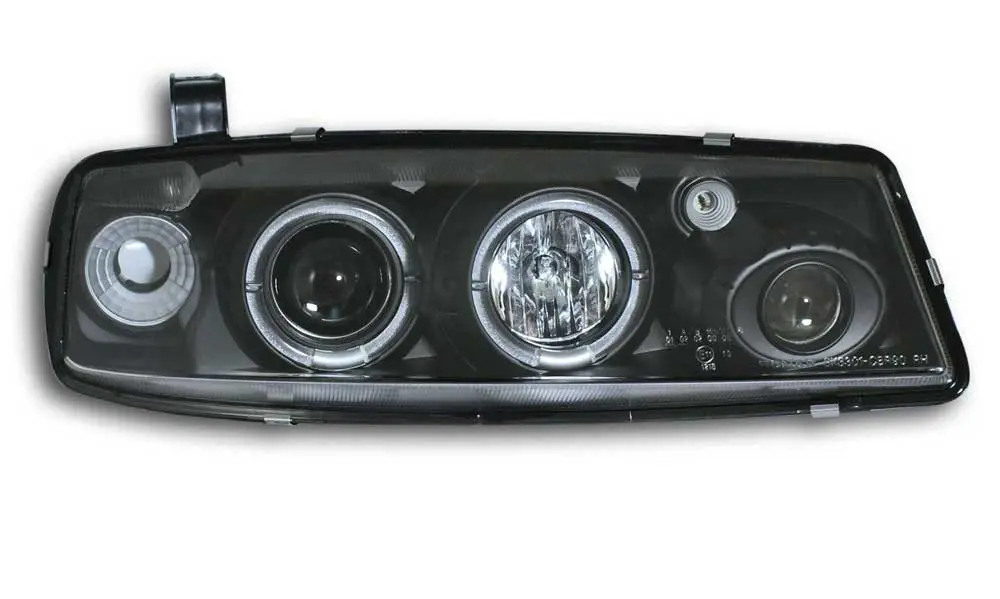 Frontlykter OPEL CALIBRA 1990-1997 ANGEL EYES BLACK – bilde 2