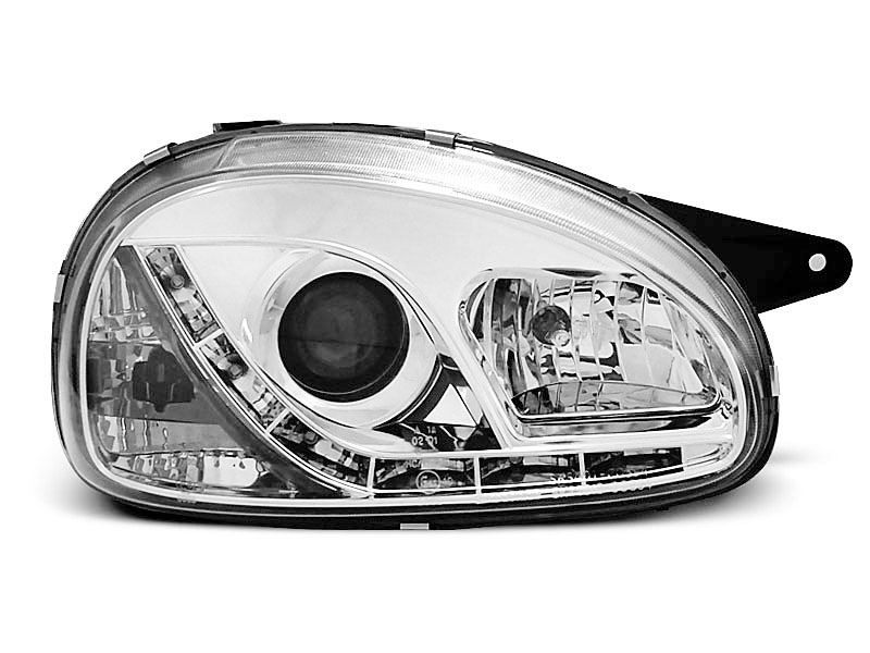 Frontlykter OPEL CORSA (B) 1993-2000 DAYLIGHT CHROME – bilde 2