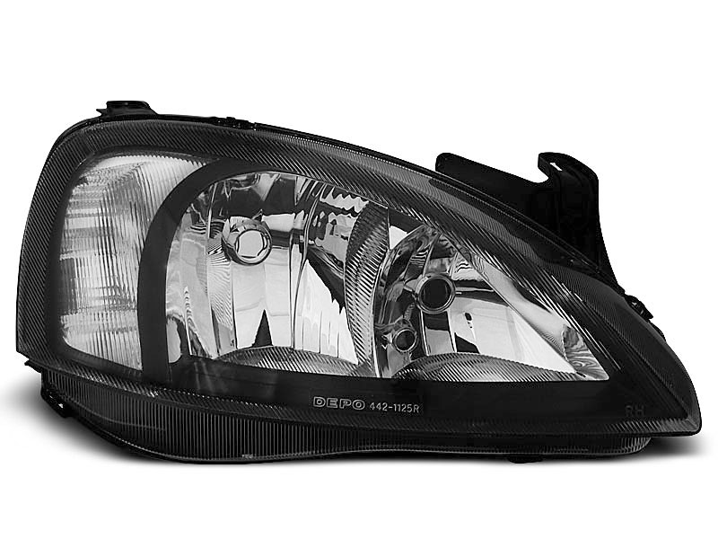 Frontlykter OPEL CORSA (C) 2000-2006 BLACK – bilde 2