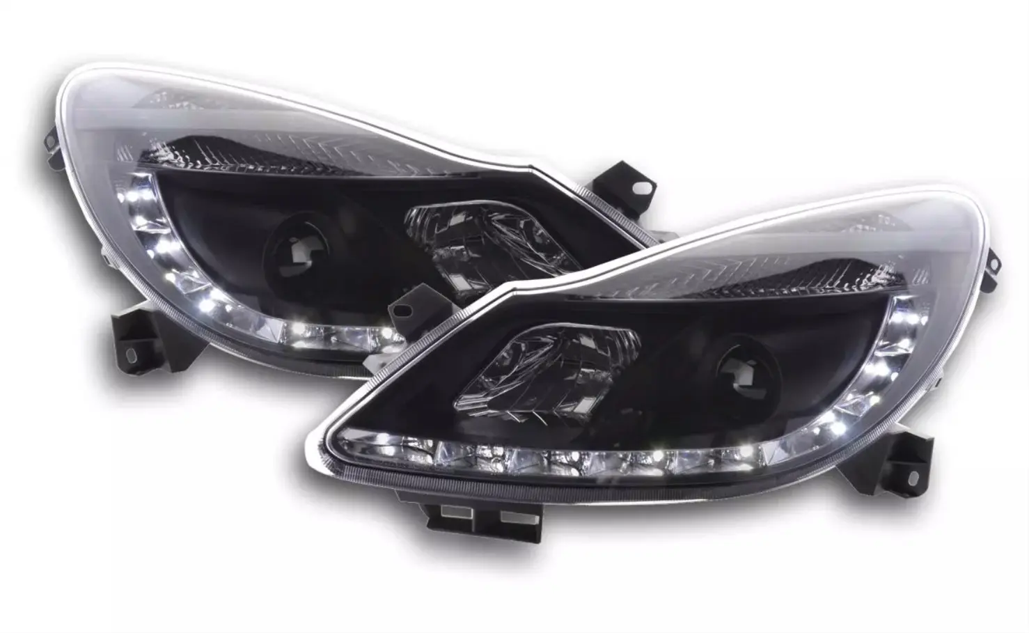 Frontlykter OPEL CORSA (D) 2006-2011 DAYLIGHT BLACK