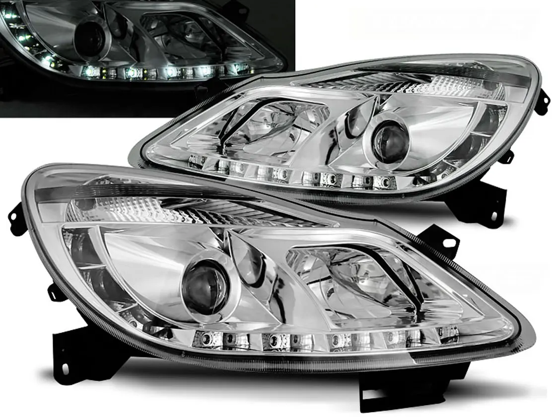 Frontlykter OPEL CORSA (D) 2006-2011 DAYLIGHT CHROME
