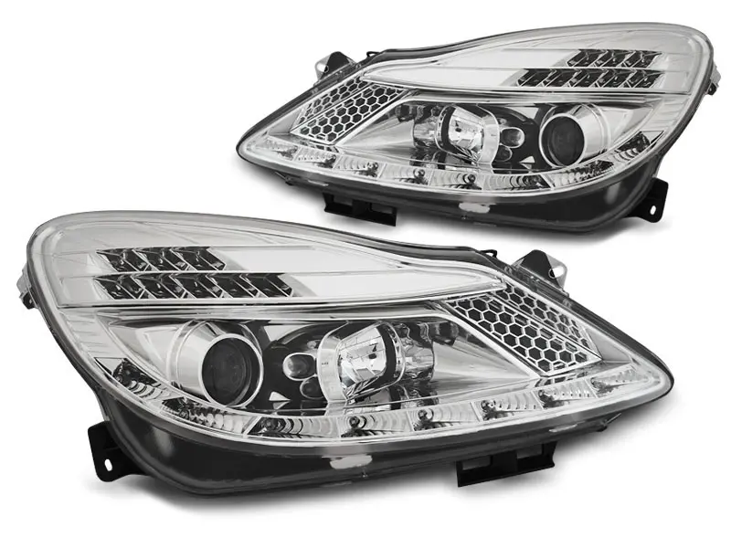 Frontlykter OPEL CORSA (D) 2006-2011 DAYLIGHT CHROME – bilde 2