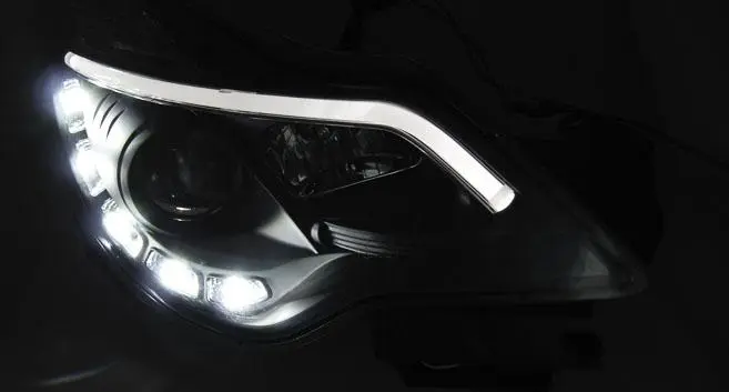 Frontlykter OPEL CORSA (D) 2011-2014 DRL BLACK – bilde 3