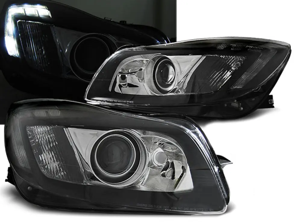 Frontlykter Opel Insignia A 2008 - 2012 BLACK TRU DRL