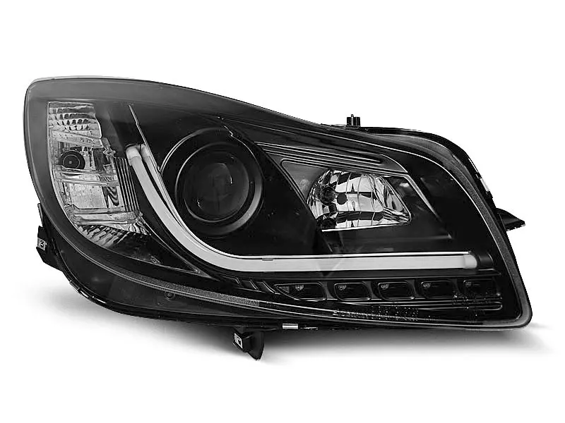 Frontlykter Opel Insignia A 2008 - 2012 BLACK TUBE LIGHTS – bilde 4