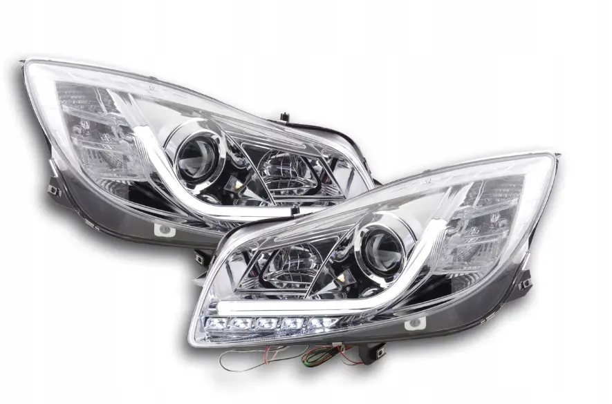 Frontlykter Opel Insignia A 2008 - 2012 CHROME TUBE LIGHTS – bilde 3