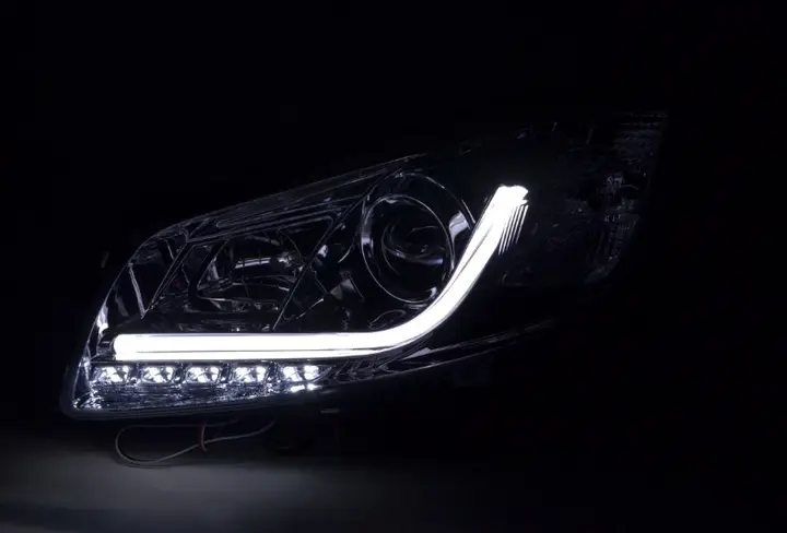 Frontlykter Opel Insignia A 2008 - 2012 CHROME TUBE LIGHTS – bilde 5