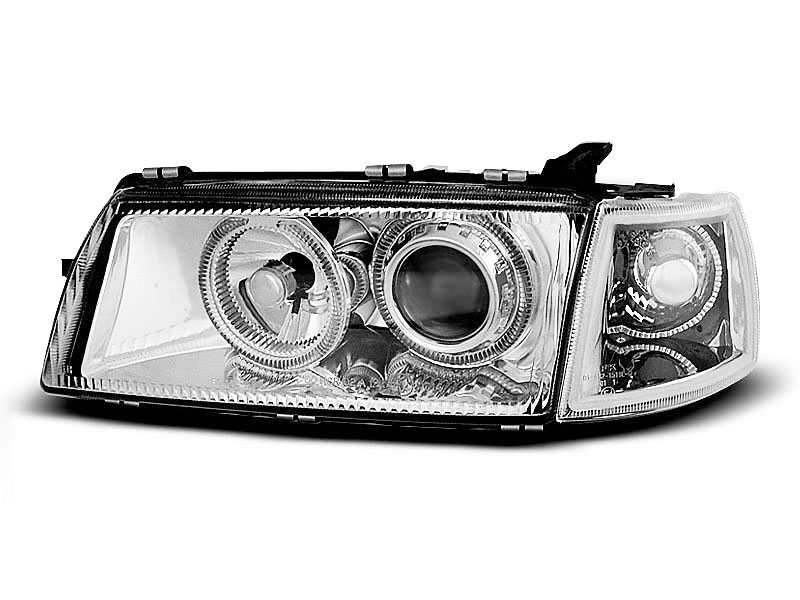 Frontlykter OPEL VECTRA (A) 1988-1995 ANGEL EYES CHROME – bilde 2