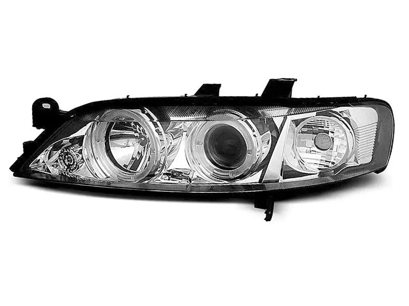 Frontlykter OPEL VECTRA (B) 1995-1998 ANGEL EYES CHROME – bilde 3