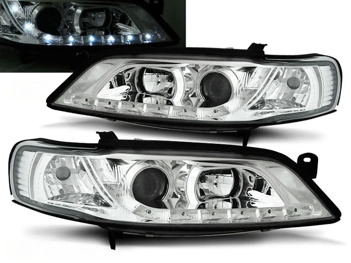 Frontlykter OPEL VECTRA (B) 1999-2002 DAYLIGHT CHROME