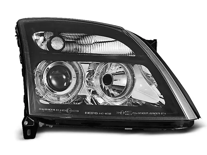 Frontlykter OPEL VECTRA (C) 2002-2005 ANGEL EYES BLACK – bilde 3