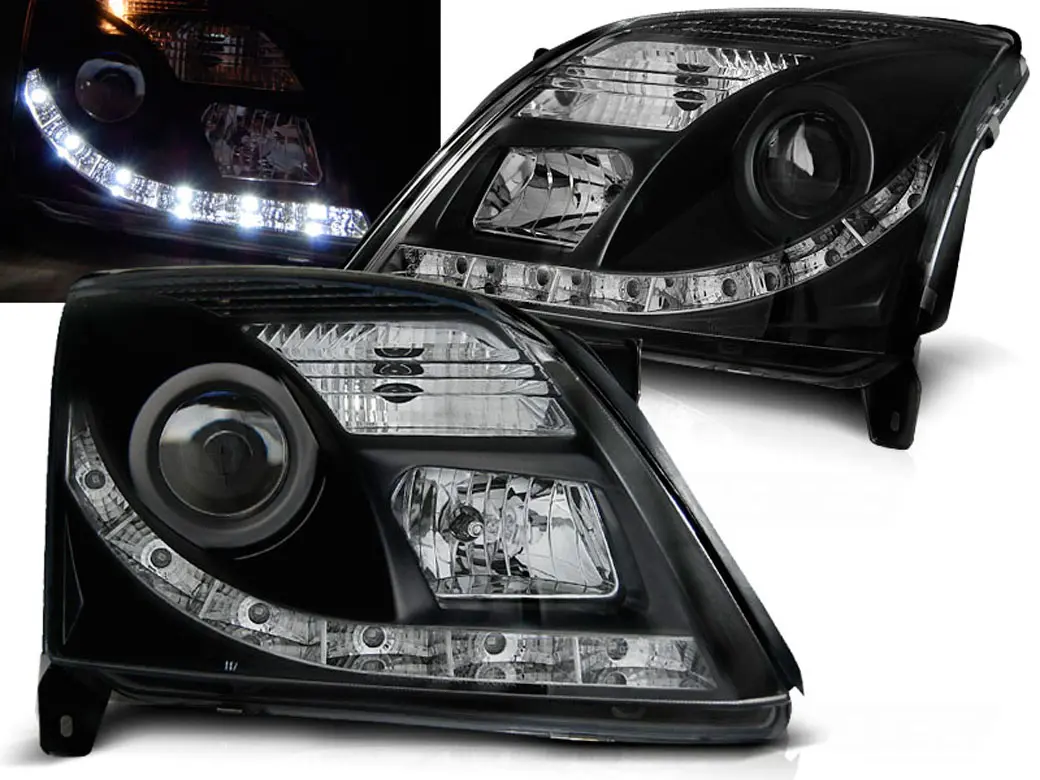 Frontlykter OPEL VECTRA (C) 2002-2005 DAYLIGHT BLACK
