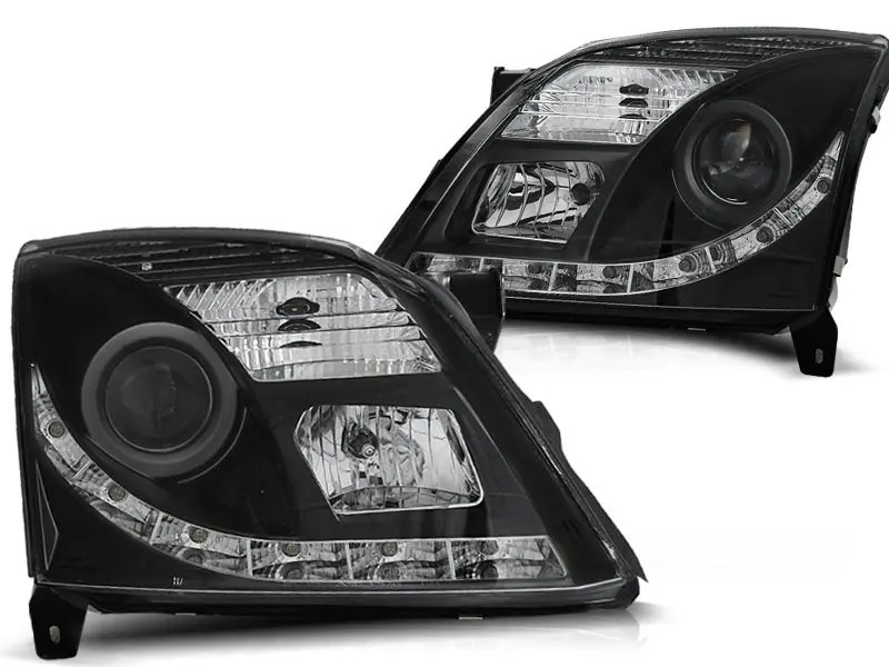 Frontlykter OPEL VECTRA (C) 2002-2005 TRU DRL BLACK – bilde 3