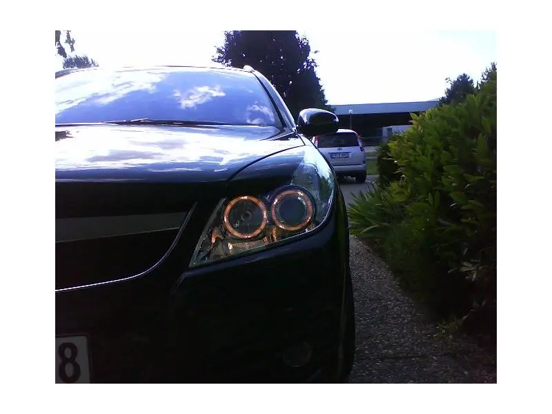 Frontlykter OPEL VECTRA (C) 2005-2008 ANGEL EYES CHROME – bilde 3