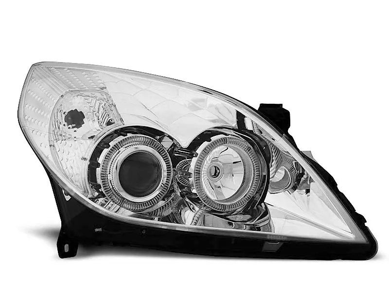 Frontlykter OPEL VECTRA (C) 2005-2008 ANGEL EYES CHROME – bilde 4