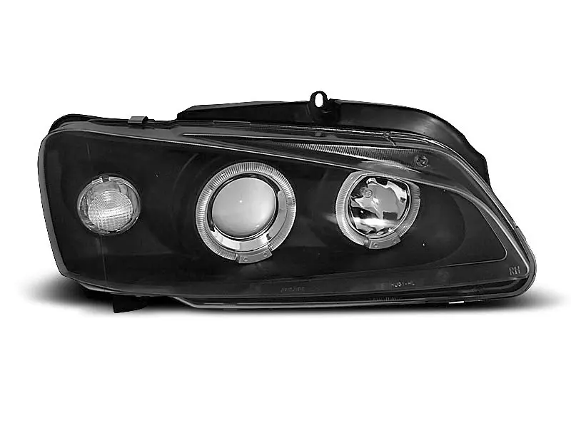 Frontlykter PEUGEOT 106 1996-2003 ANGEL EYES BLACK – bilde 2