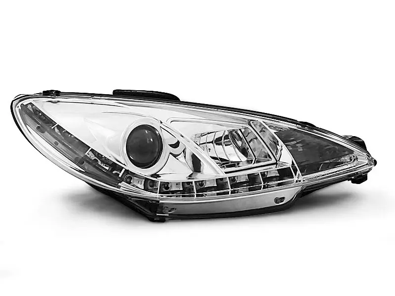 Frontlykter PEUGEOT 206 1998-2002 DAYLIGHT CHROME – bilde 2