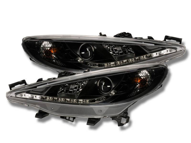 Frontlykter PEUGEOT 207 2006-2012 DAYLIGHT BLACK – bilde 2