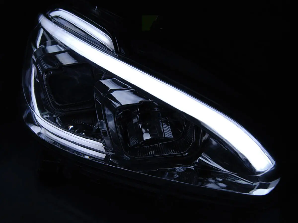 Frontlykter Peugeot 208 I 2012 - 2015 │ TUBE LIGHT BLACK – bilde 3
