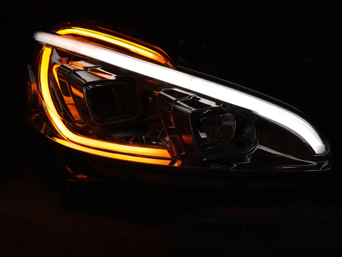 Frontlykter Peugeot 208 I 2012 - 2015 │ TUBE LIGHT BLACK – bilde 5