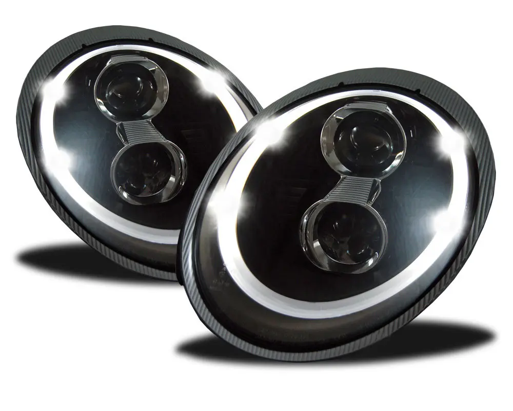 Frontlykter PORSCHE 911 (997) 2004-2009 XENON TUBE LIGHT BLACK