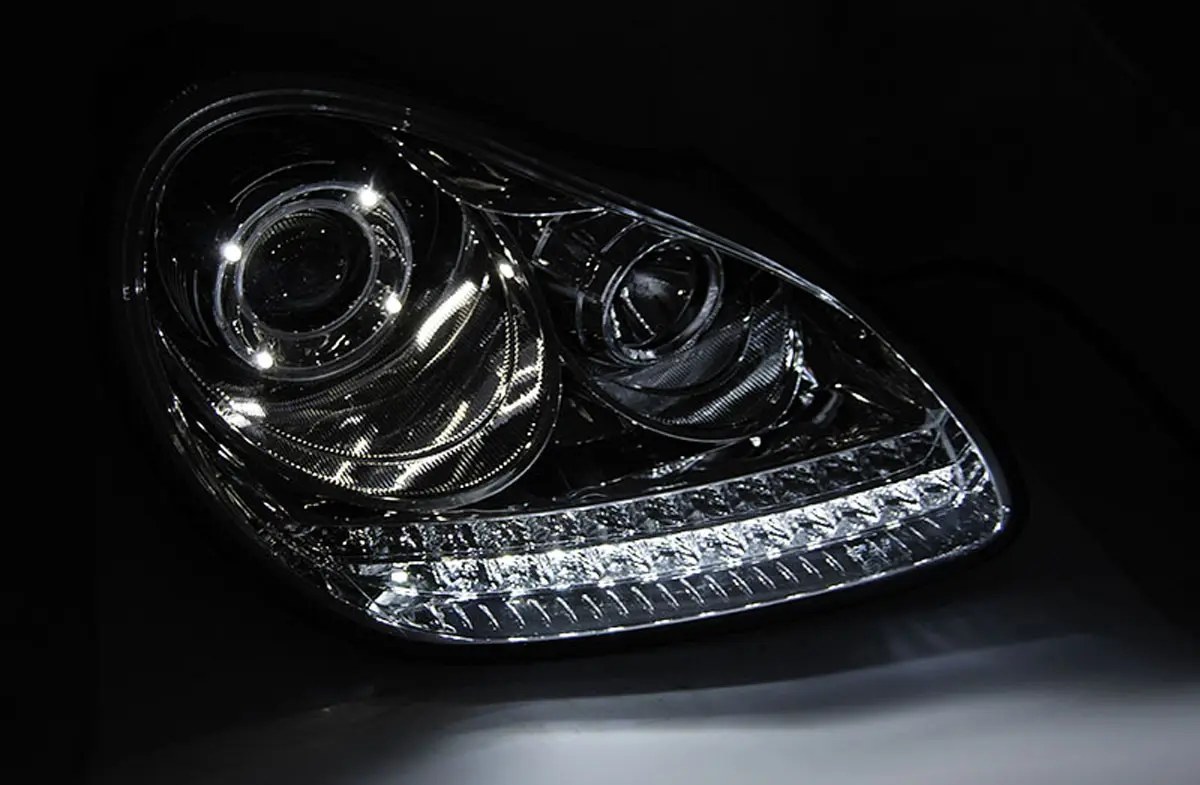 Frontlykter PORSCHE CAYENNE 2002-2006 DAYLIGHT CHROME HID XENON – bilde 2
