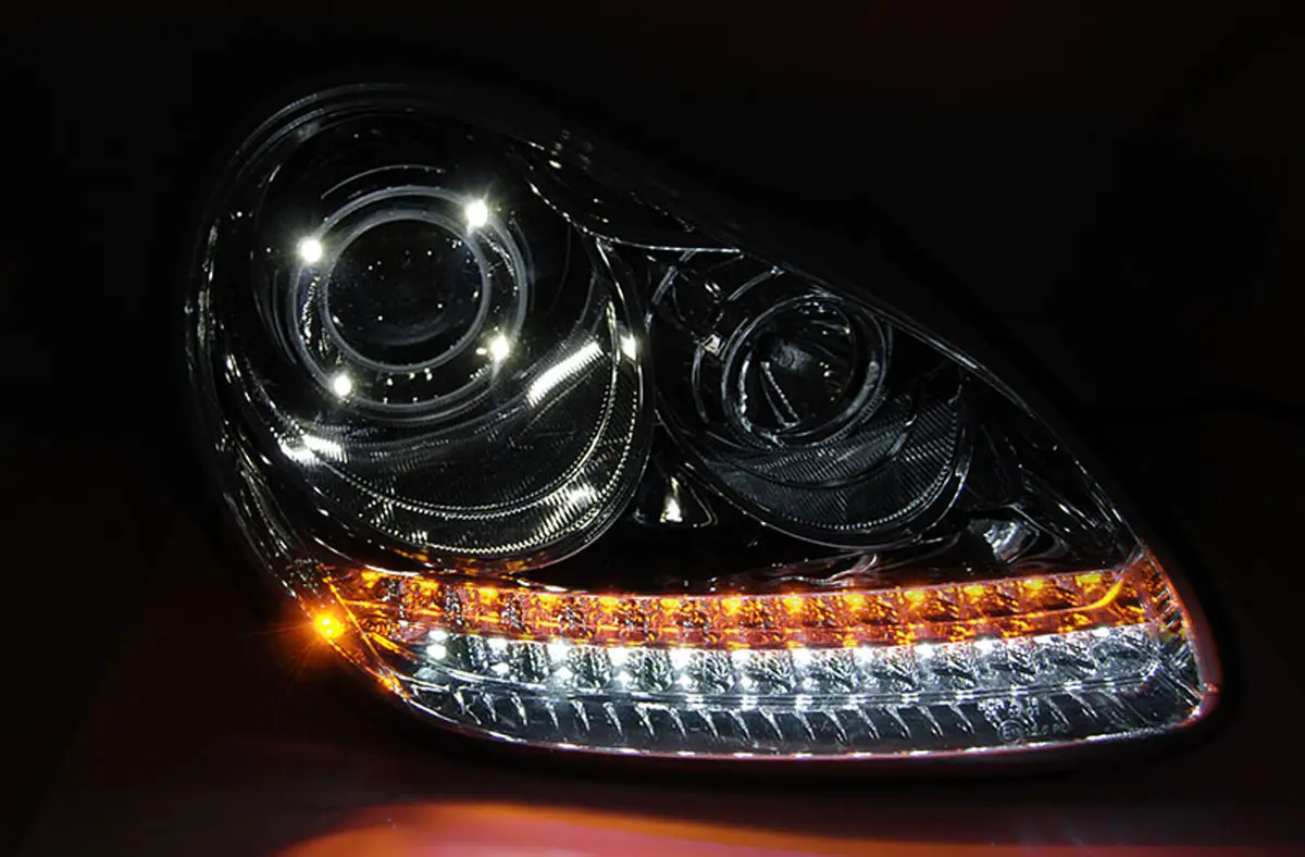 Frontlykter PORSCHE CAYENNE 2002-2006 DAYLIGHT CHROME HID XENON – bilde 3