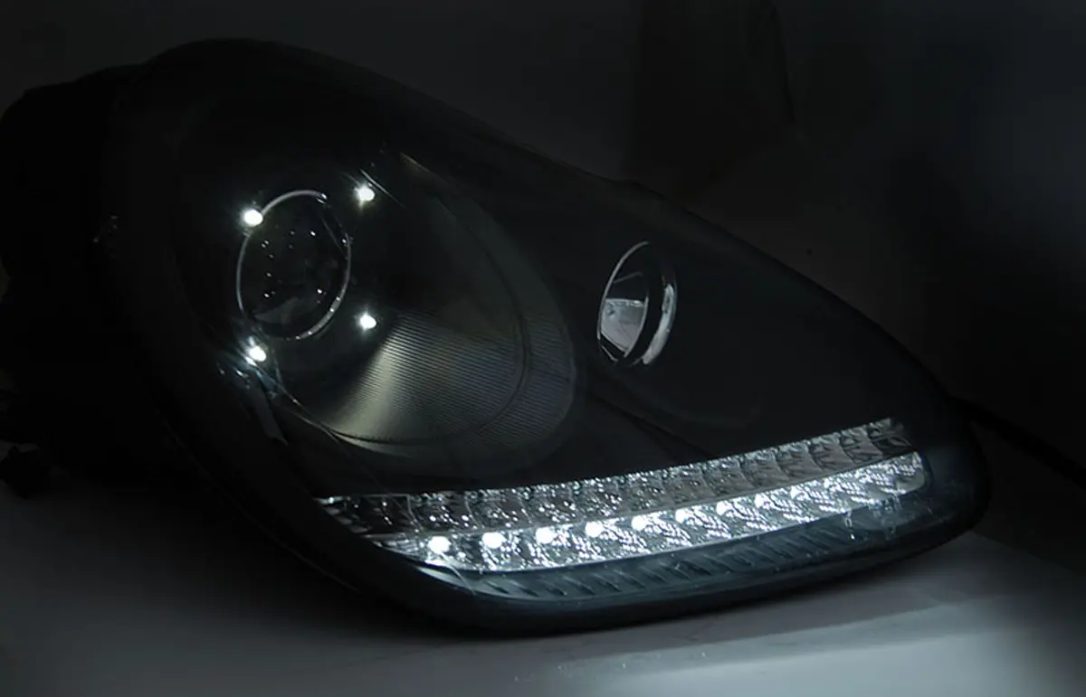 Frontlykter Porsche Cayenne I (9PA) 2002 - 2007 │ DAYLIGHT BLACK HID XENON – bilde 2