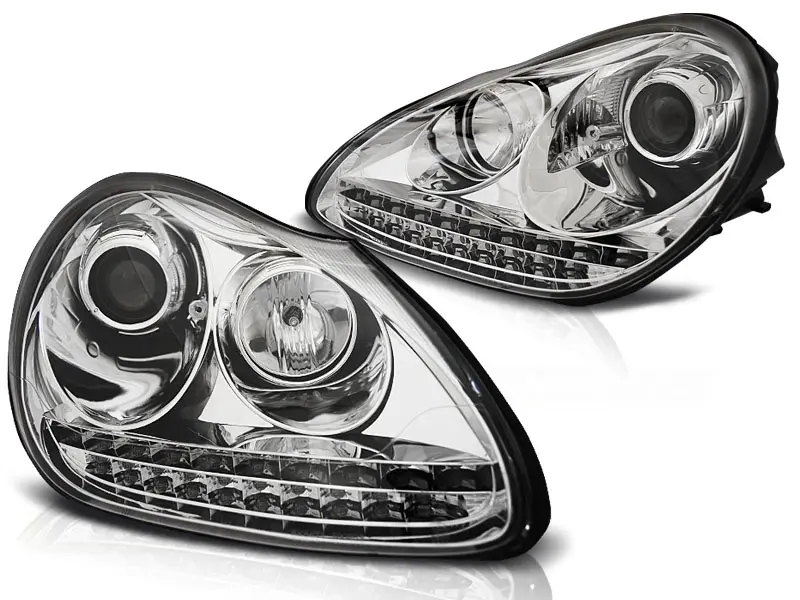 Frontlykter Porsche Cayenne I (9PA) 2002 - 2007 │ XENON  DAYLIGHT CHROME – bilde 3
