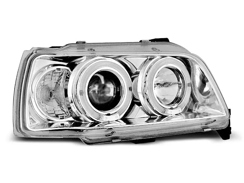 Frontlykter RENAULT CLIO 1990-1995 ANGEL EYES CHROME – bilde 2